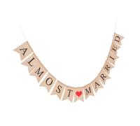 OUNONA 1Pezzi Striscione Matrimonio Alta Decorazione per Feste per Cerimonie Romantiche e Foto Facile da Appendere Finestre