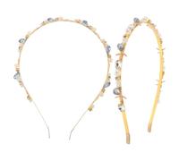 OUNONA 2 fasce per capelli con conchiglie e stelle marine, fasce per | Fascia per capelli da donna, corona a forma di stella marina e conchiglia, tiara per la spiaggia e l'oceano, grazioso