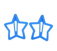 OUNONA 2 fermagli per capelli Jumbo a forma di stella blu, mollette a | Fermaglio per capelli a forma di stella per donne, ideale per spettacoli di scena, stile divertente e originale, di grandi