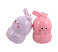 OUNONA 2 pezzi Balsamo Labbra Cambia Colore Idratante Design Coniglio Carino Nutriente e Protettivo per Ragazze Portatile per