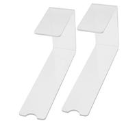 OUNONA 2 Pezzi barella per scarpe scarpiera espositore per scarpe porta forme per scarpe visualizzazione dell'alzata delle scarpe Acrilico Transparent
