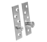 OUNONA 2 pezzi Cerniera Pivot in Acciaio Inossidabile per Porte Nascoste Piccola Dimensione Rotazione Regolare e Stabile Adatta Porte di Varie Spessori