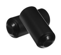 OUNONA 2 Pezzi Coperchio con Superficie Strutturata per Batteria Microfono Wireless Nero in Plastica Chiusura a Vite Compatibile con Shure Pg58 Pg24 Pg288 per Studio e Trasmissioni Live
