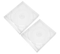 OUNONA 2 Pezzi Custodia CD custodie CD chiare custodie per per trasparenti dvd porta scatole chiare per plastica Trasparente