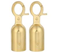 OUNONA 2 pezzi di fermacorda con gancio, fermacorda con artiglio di aragosta da 32 mm, ganci per corda di barriera per divisorio di coda e controllo della folla