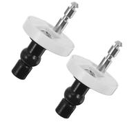 OUNONA 2 pezzi Elementi di Fissaggio Superiori per Sedile WC in Acciaio Inossidabile con Supporto ABS Ricambi per Cerniere Copriwater Facili da Installare e Resistenti Adatti alla