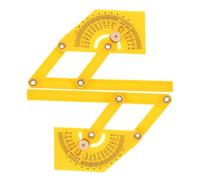 OUNONA 2 pezzi Goniometro Professionale Angolare per Falegnameria Righello Angolare Leggero e Portatile per Misurazioni Precise in Edilizia Progettazione e Disegno Tecnico