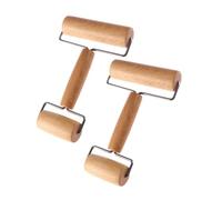 OUNONA 2 pezzi Mattarello Doppia Testa in Legno per Pizza e Pasta Piccolo Antiaderente per Impasti da Cucina Resistente e Facile da per Preparazioni Casalinghe