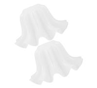 OUNONA 2 Pezzi Paralume in Acrilico Resistente a Forma di Fiore per Lampada da Tavolo Applique e Lampada a Sospensione Portalampada E27 Sostituzione Paralume per Illuminazione