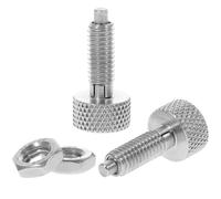 OUNONA 2 pezzi Perni Molla in Acciaio Inossidabile con Manopola Zigrinata Perni Autobloccanti Retrattili per Accessori Scatola Attrezzi Robusti e Facili da Installare