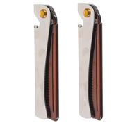 OUNONA 2 pezzi Pettine Portatile Pieghevole in Acciaio per e Baffi con Apribottiglie Compatto e Resistente per Viaggi e Quotidiana
