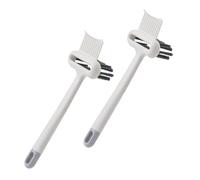 OUNONA 2 pezzi Pulitore per Spazzola Capelli con Design Pettine Ergonomico Strumento Multifunzionale per Rimuovere Capelli da Tutti i Tipi di Spazzole Leggero e Resistente per Uso