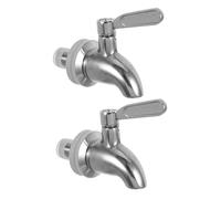 OUNONA 2 pezzi Rubinetto di Ricambio in Acciaio Inossidabile per Dispenser Bevande Adatto per Acqua Succo e Birra Sicuro per Liquidi a Temperatura Elevata per Casa Ristorante e Ufficio