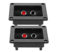 OUNONA 2 Pezzi Terminali Altoparlante per Box Subwoofer Connettori Morsettiera per Casse Acustiche Audio da Palco Collegamento Rapido e Sicuro