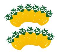 OUNONA 2 Set Banner Hawaiano con Foglie Ananas Ghirlande Decorative per Feste Estive Decorazioni Compleanni e Celebrazioni Hawaiane