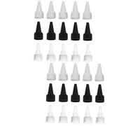 OUNONA 2 Set Copri Punte Caffe Coffet Impermeabile Confee Coprifilo Punta Di Precisione Decorare Colle Tappo Di Bottiglia Di Colla Tappo Del Flacone Di Conservazione Plastica 36 Pezzi*2