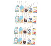 OUNONA 2 Set Etichette Decorative Estive per Feste Hawaiane Tag per Decorazioni Estive con Filo Accessori per Party E Decorazioni Feste 60 Pezzi * 2