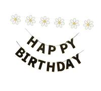 OUNONA 2 Set Festone Decorativo per Compleanno con Girasoli da Banner Appesi per Festeggiamenti Decorazione Compleanno Shower e Cerimonie Laurea