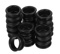 OUNONA 20 Pezzi Anelli in Silicone per Forbici Nero per Protezione Dita Comfort e Riduzione Fastidio Accessori per Toelettatura Cani Amici Animali