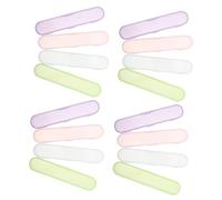 OUNONA 20 Pezzi Custodia per Pinzette in Plastica Trasparente per Estensioni Organizer Compatto e con Scomparti Multipli per Viaggi e Multifunzionale per Strumenti