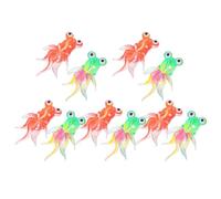 OUNONA 20 Pezzi Miniatura Pesce Rosso in Resina per Diorama e Acquario | Decorazione per Mensola e Viaggio, Adatta a Collezionisti, Stile Compatto per Piccoli Allestimenti