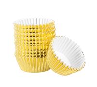 OUNONA 200 pezzi di fogli di alluminio addensati, fodere per cupcake, stampi