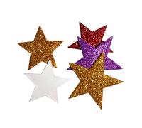 OUNONA 210 Pezzi Adesivi Murali a Forma di Stella a Cinque Punte in Schiuma Autoadesivi Facili da Staccare e Attaccare per Decorazione Cameretta e Feste Colore Casuale
