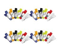 OUNONA 24 pezzi Mini morsetti a molla con punte di apertura delle ganasce Piccole clip a molla Morsetti resistenti per giardino Studio fotografico Fotografia Sfondo Fai da te Lavorazione del legno