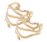 OUNONA 2pezzi Bracciale Rigido Forma Di Serpente Per Braccialetto Donna Fascia Per Bracciale Superiore Accessorio Di Moda