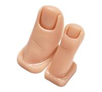 OUNONA 2pezzi Dita in Silicone Per Esercitarsi Le Unghie Modelle Per Nail Art Fai Da Te Dita Per Pratica Di Manicure Finte Ergonomiche e Resistenti