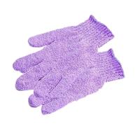 OUNONA 2pezzi Guanti Esfolianti per Doccia Scrub Corpo Esfoliante in Nylon Facile da Pulire e Indossare Cordino per Appendere Adatto Uomini Donne Ragazzo Ragazza