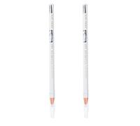 OUNONA 2pezzi Matita Per Eyeliner Bianca e Pennello Forma Di Da Setta Illuminante Per Trucco Degli Occhi Ricaricabile Temperamatite Incluso