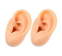 OUNONA 2pezzi Modelli di Orecchie in Silicone Orecchie Finte Parti del Corpo in Silicone per Pratica Piercing Visualizzazione Accessori e Formazione Medica