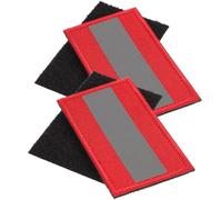 OUNONA 2pezzi Patch Riflettenti per Zaini e Borse Rosso, Toppe di Sicurezza Riflettenti e Anallergiche per Riparazione Abbigliamento e Decorazione DIY