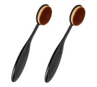 OUNONA 2pezzi Pennelli Blush e Polvere Con Manico Lungo Ergonomico Pennello Viso Multifunzionale Per Fondotinta Liquido e Polvere Fissante Set Pennelli Trucco Resistenti Caduta Di Setole