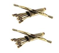 OUNONA 2pezzi Spilla e Freccia Stile Vintage Fibbia per Sciarpa Spilla per Mantello Barocca Unica Realizzata in Lega di Zinco Lavorazione Artigianale Dettagliata Versatile e Durevole