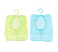 OUNONA 2Pz Porta Mollette Borsa per Mollette Bagno Borsa Sacchetto di Immagazzinaggio Secchi Cuscino Mensola Mesh Doccia Borsa Gancio Rack (Colori Assortiti)