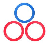 OUNONA 3 anelli da giocoleria da lanciare e afferrare, anello da 24 cm per allenamento di giochi di , giocattolo da circo con bordo liscio per arti performative, eventi teatrali, giochi di lancio per