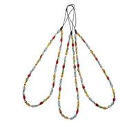 OUNONA 3 pezzi Cinghie con ciondoli per telefono Cinghie con perline per fotocamera per telefono Cordini da polso Braccialetti con cordino per fotocamera Portachiavi Portafoglio Ciondolo Accessori