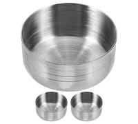 OUNONA 3 pezzi Coperchi per Shaker da Cocktail in Acciaio Resistente Tappi Ermetici Antigoccia per Bar e Uso Domestico Design Compatto e Robusto per Bevande Miscelate