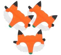 OUNONA 3 Pezzi Maschere Animali per Tessuto Non Tessuto Decorazioni per Feste e Costumi Maschere per Attività Educative e Giochi Ruolo Design Realistico Indossare