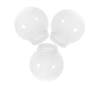 OUNONA 3 pezzi Paralume Sfera in Acrilico Latte Copertura Lampada Rotonda Protettiva per Soffitto Accessorio Decorativo per Interni ed Esterni Adatto Base Interna