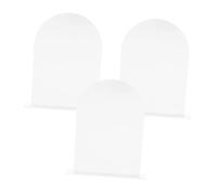 OUNONA 3 Pezzi Segnaposto Acrilico Bianco con per Decorazioni Matrimonio e per Nomi Ospiti Segni per e Ricevimenti per Eleganti e