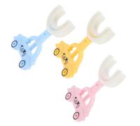 OUNONA 3 Pezzi Spazzolino Silicone U per Testina Morbida e Sicura per Pulizia Profonda Dei Denti Manuale per Sviluppare Abitudini Orali Sane Nei Piccoli