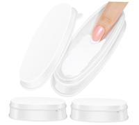 OUNONA 3 Pezzi Vassoi per Immersione Unghie in Plastica Contenitori Compatti per Nail Dip Design e Facile per Manicure Francese Art