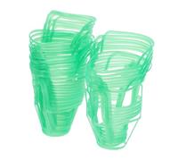 OUNONA 30pezzi Reti di Plastica per Bottiglia di Infusione da 500ml Supporto Sicuro e Alta Capacità di Carico per Ambienti Ospedalieri Verdi