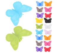 OUNONA 36 segnabicchieri da vino, ciondoli a forma di farfalla in silicone | Etichette a forma di farfalla in 12 colori, per identificare il bicchiere di ogni ospite, riutilizzabili per matrimoni, addii