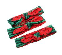 OUNONA 3pezzi Fascia Elastica per Capelli per Bambina con Fiocco e Orecchie da Coniglio Copricapo Doppia Faccia con Design Forma di Anguria Accessori per Feste da Indossare Tutti i Giorni