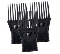 OUNONA 3pezzi Pettine Per Asciugacapelli in Plastica Resistente Ad Alte Temperature Accessorio Professionale Per Asciugacapelli Con Bocca Piatta Nero Compatibile Maggior Parte Dei Asciuga