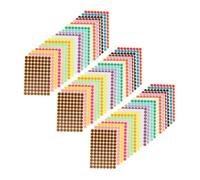 OUNONA 3sets Etichette Rotonde Adesive Rimovibili Codifica Colori Cerchi Adesivi Colorati Da Punti Brillanti Per Forniture Per Organizzazione Domestica e